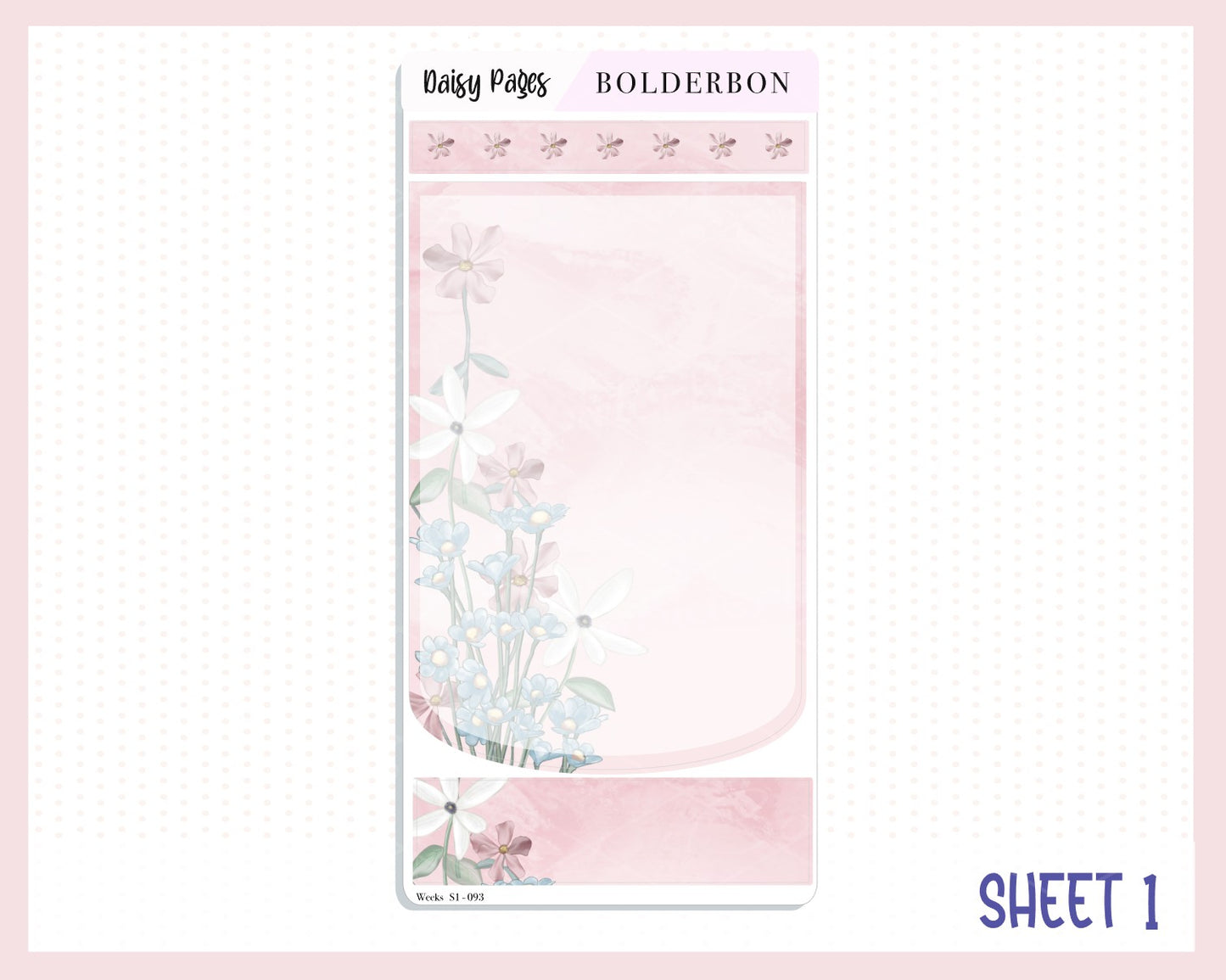 DAISY PAGES Hobonichi Weeks || Weekly Planner Sticker Kit