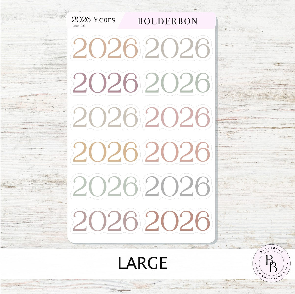 2026 AESTHETIC Year Stickers || Minimal Planner and Journal Setup