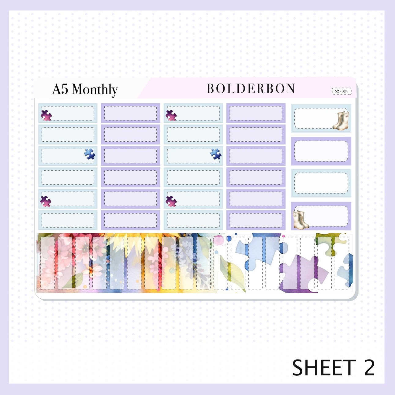 APRIL A5 MONTHLY KIT || Planner Stickers for Erin Condren