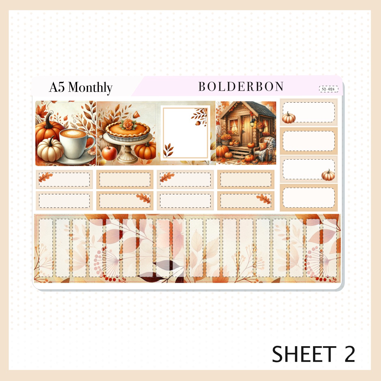 NOVEMBER A5 MONTHLY KIT || Planner Stickers for Erin Condren