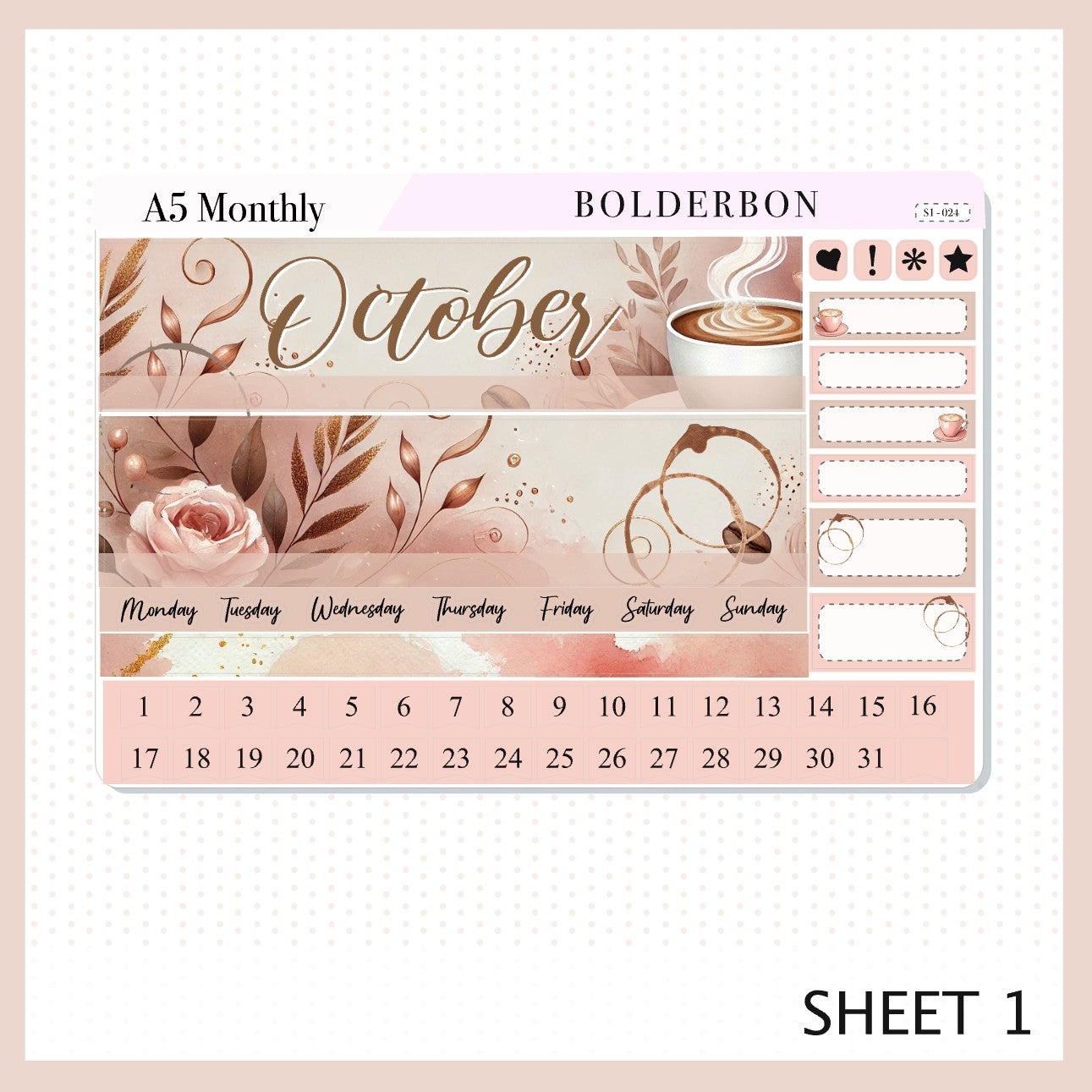 OCTOBER A5 MONTHLY KIT || Planner Stickers for Erin Condren