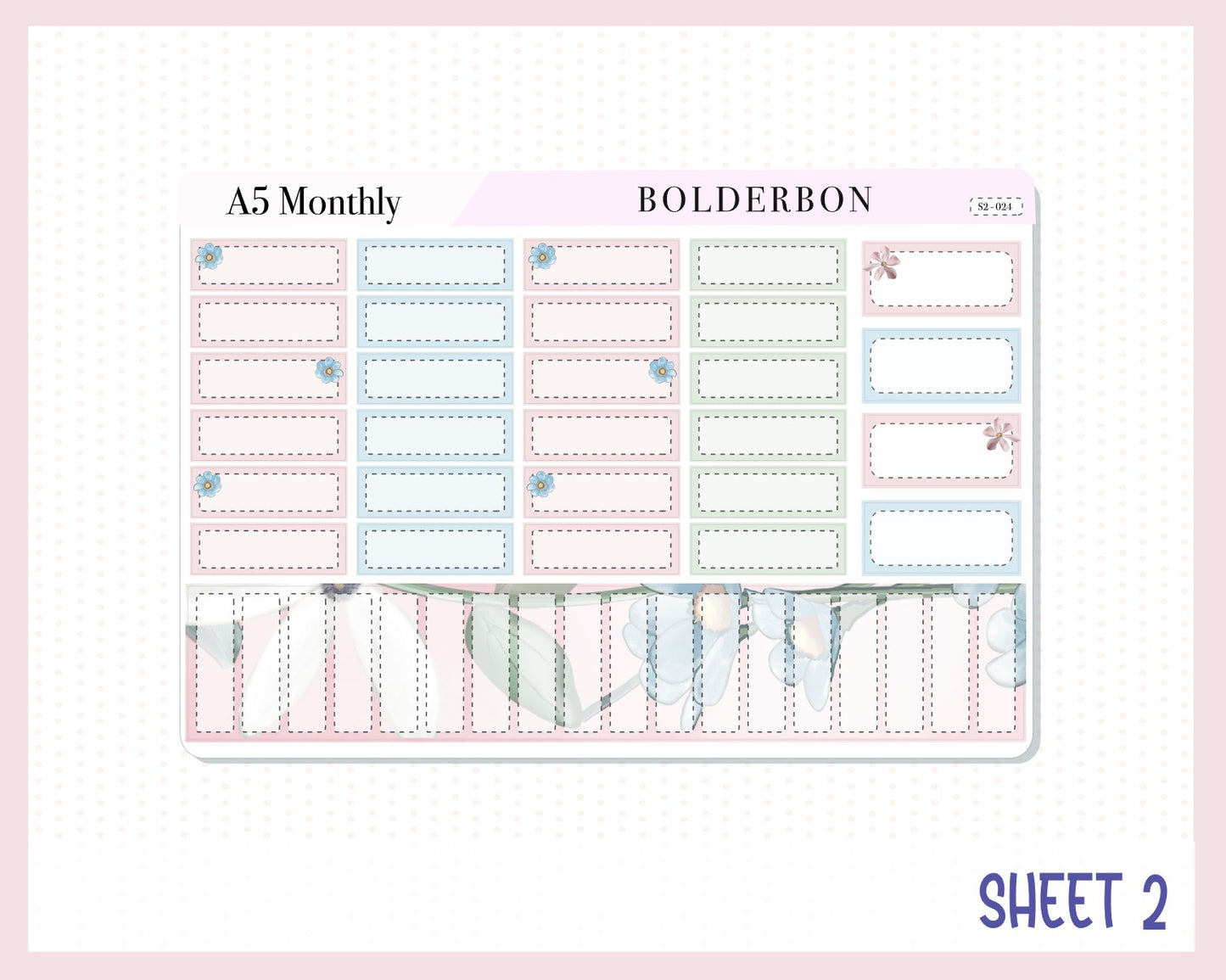 MARCH A5 MONTHLY KIT || Planner Stickers for Erin Condren