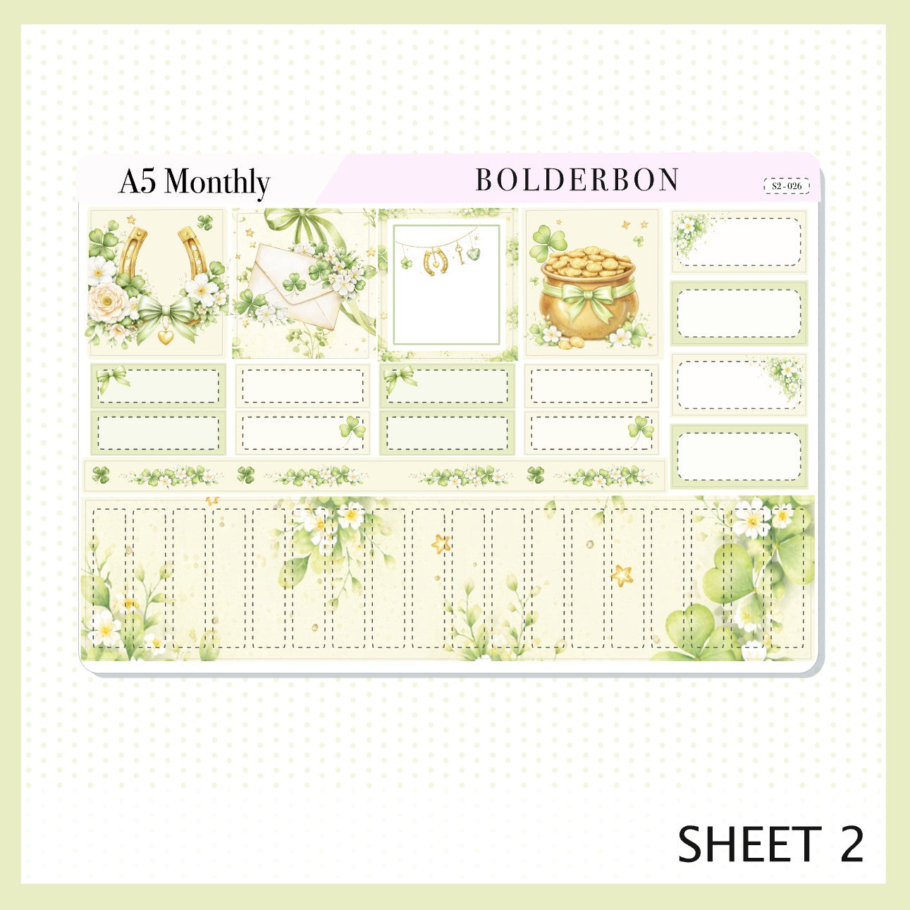 MARCH A5 MONTHLY KIT || Planner Stickers for Erin Condren