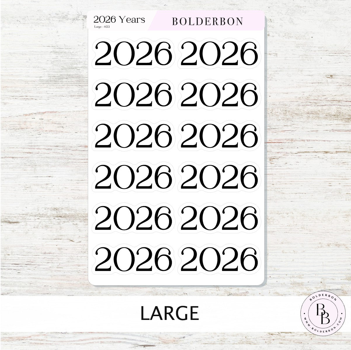 2026 BLACK Year Stickers || Minimal Planner and Journal Setup