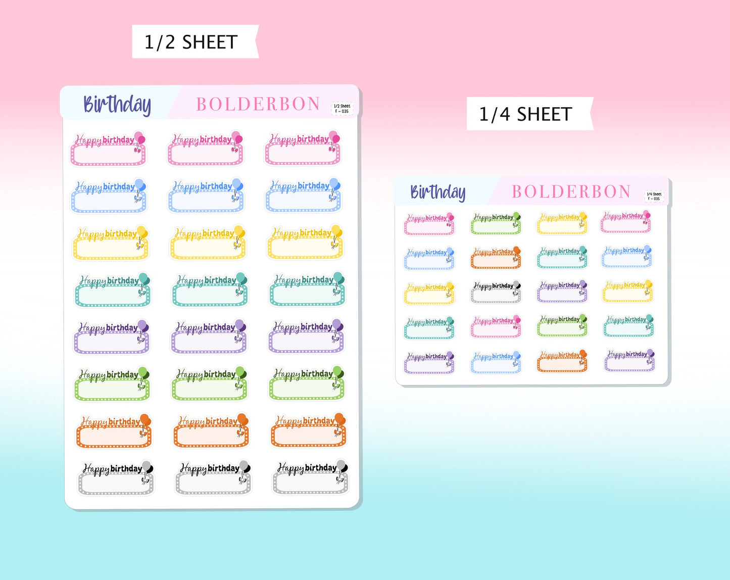 BIRTHDAY || Planner Stickers
