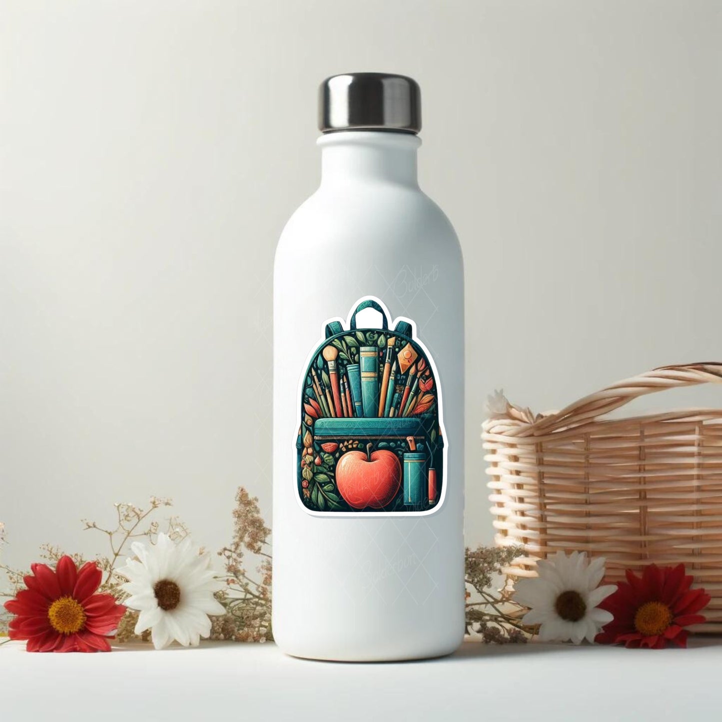 BACKPACK sticker || School, Academic Sticker, Planner Scrapbook, Laptop Sticker, Water Bottle Sticker, Car Decal