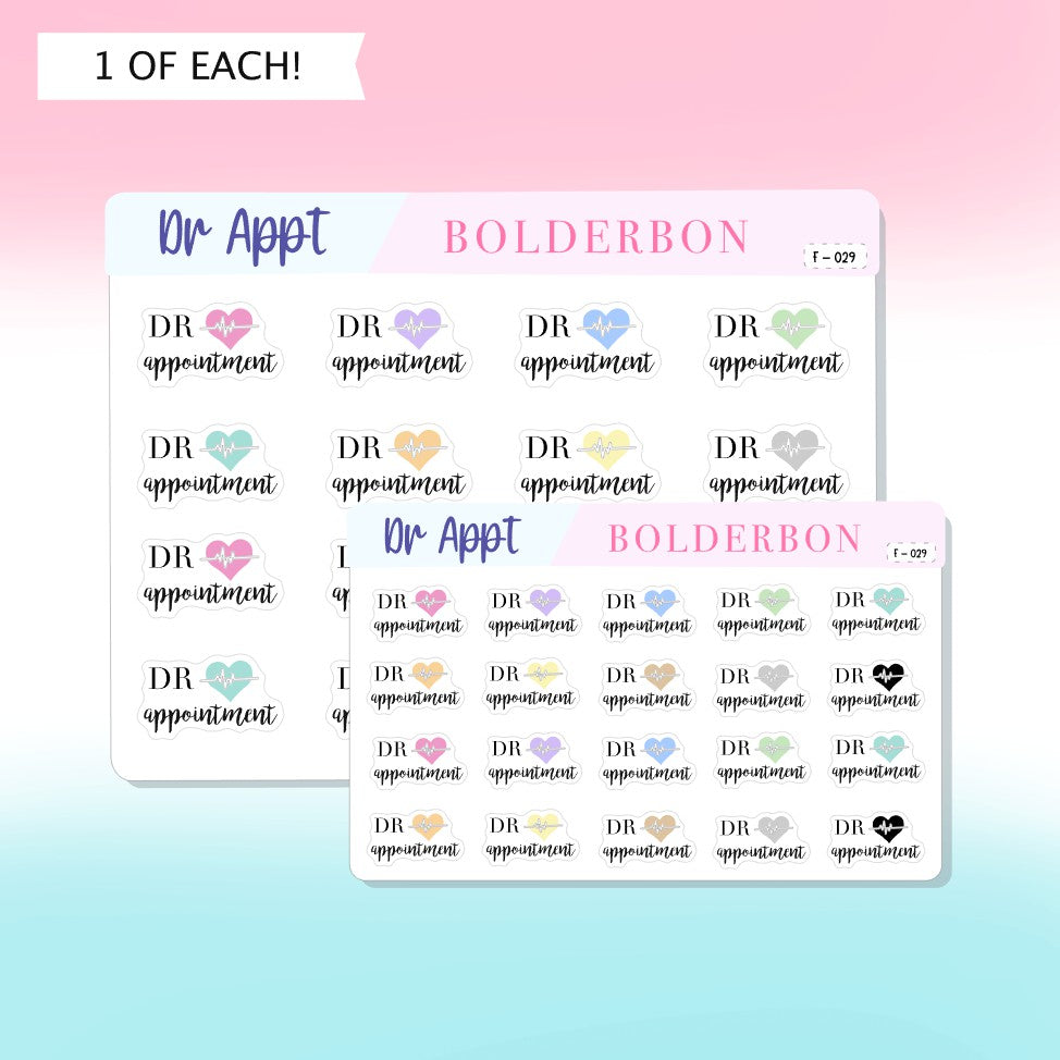 DR APPOINTMENT || Planner Stickers