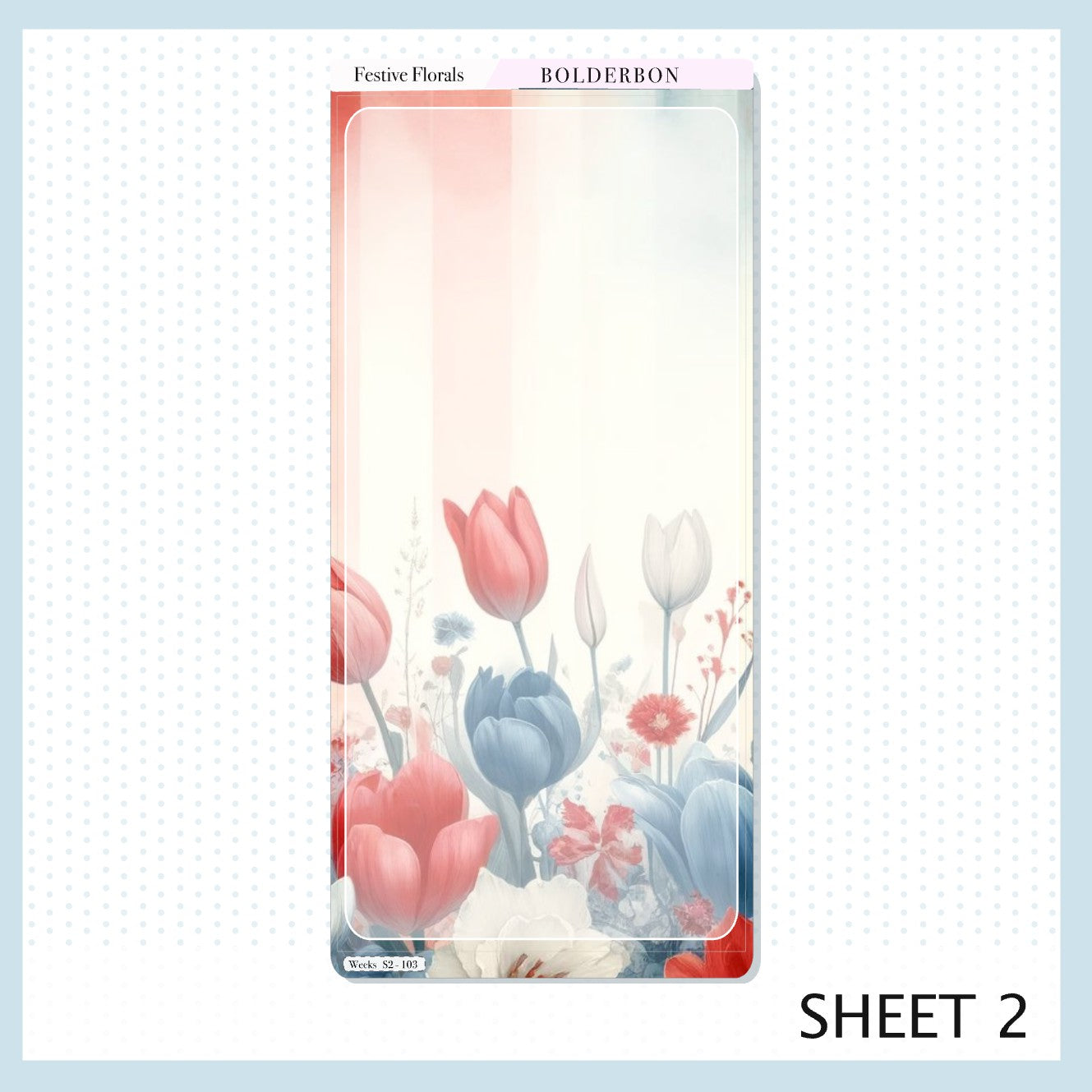 FESTIVE FLORALS Hobonichi Weeks || Planner Sticker Kit