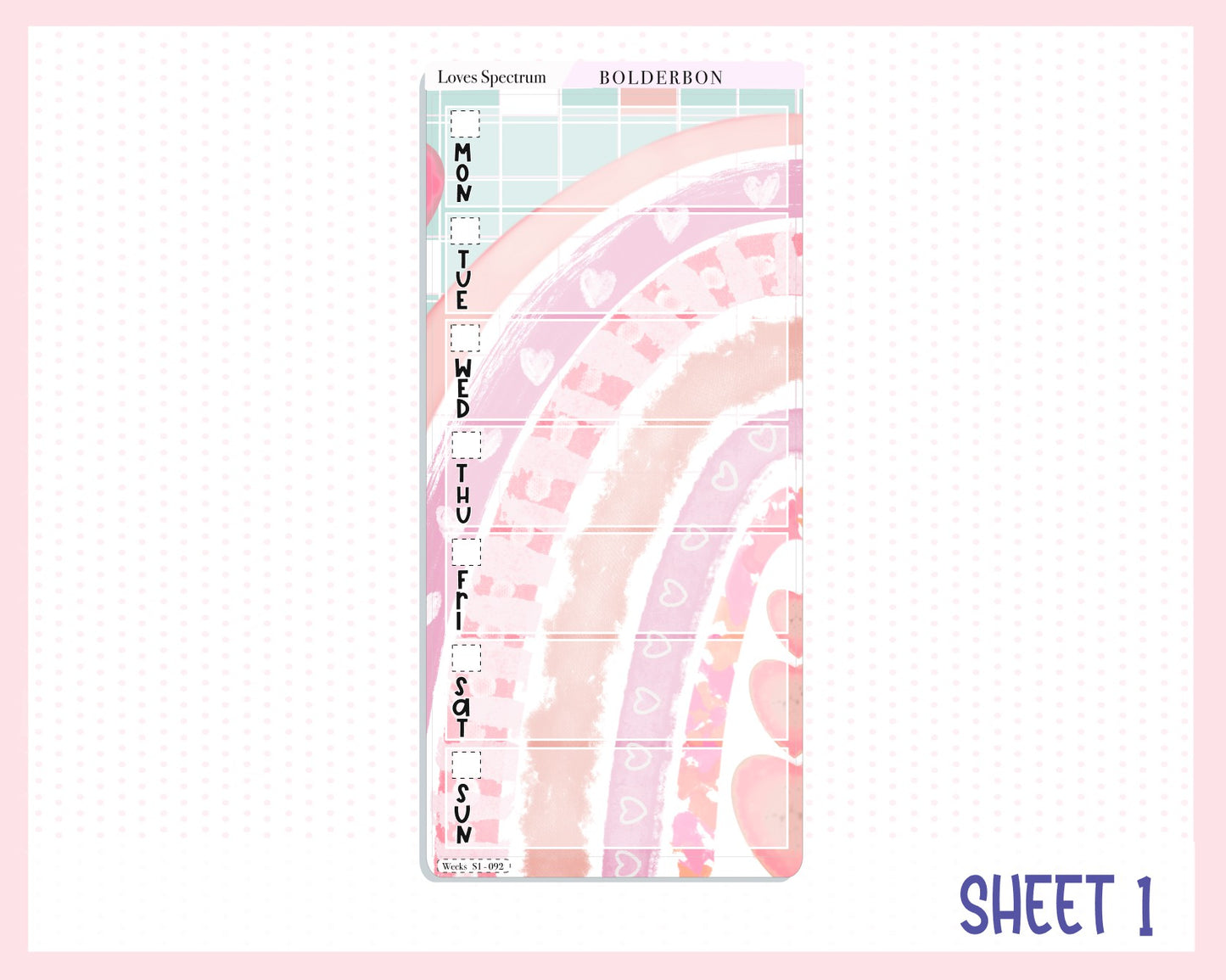 LOVES SPECTRUM Hobonichi Weeks || Weekly Planner Sticker Kit