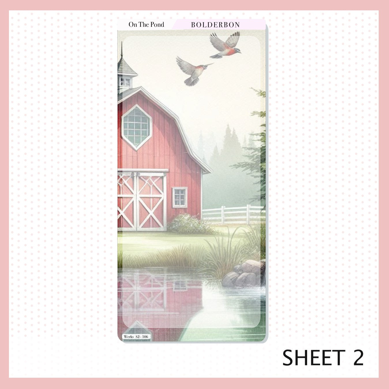 ON THE POND Hobonichi Weeks || Planner Sticker Kit