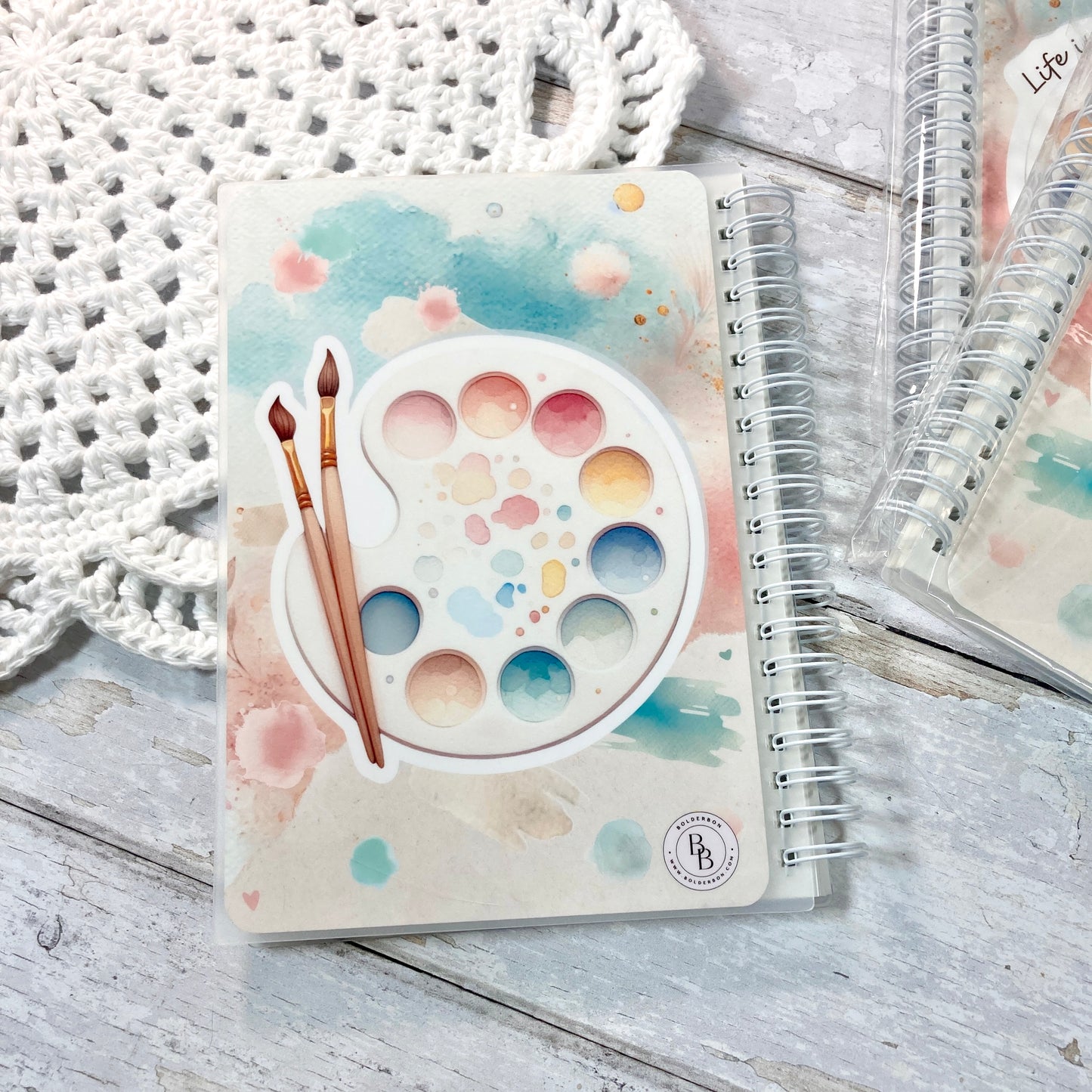 PAINT YOUR DREAMS Reusable Sticker Album || 5x7 Coil Bound Sticker Book, Perfect Gift for Art Lover