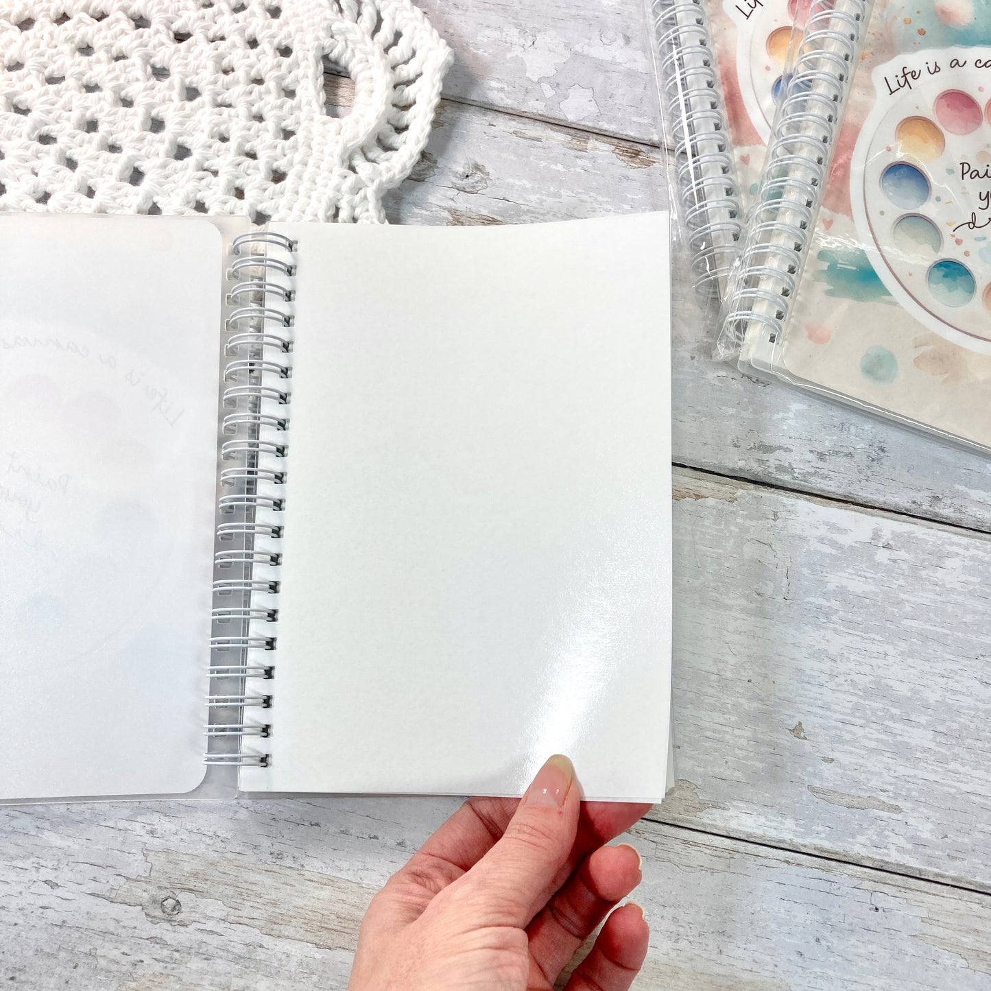 PAINT YOUR DREAMS Reusable Sticker Album || 5x7 Coil Bound Sticker Book, Perfect Gift for Art Lover
