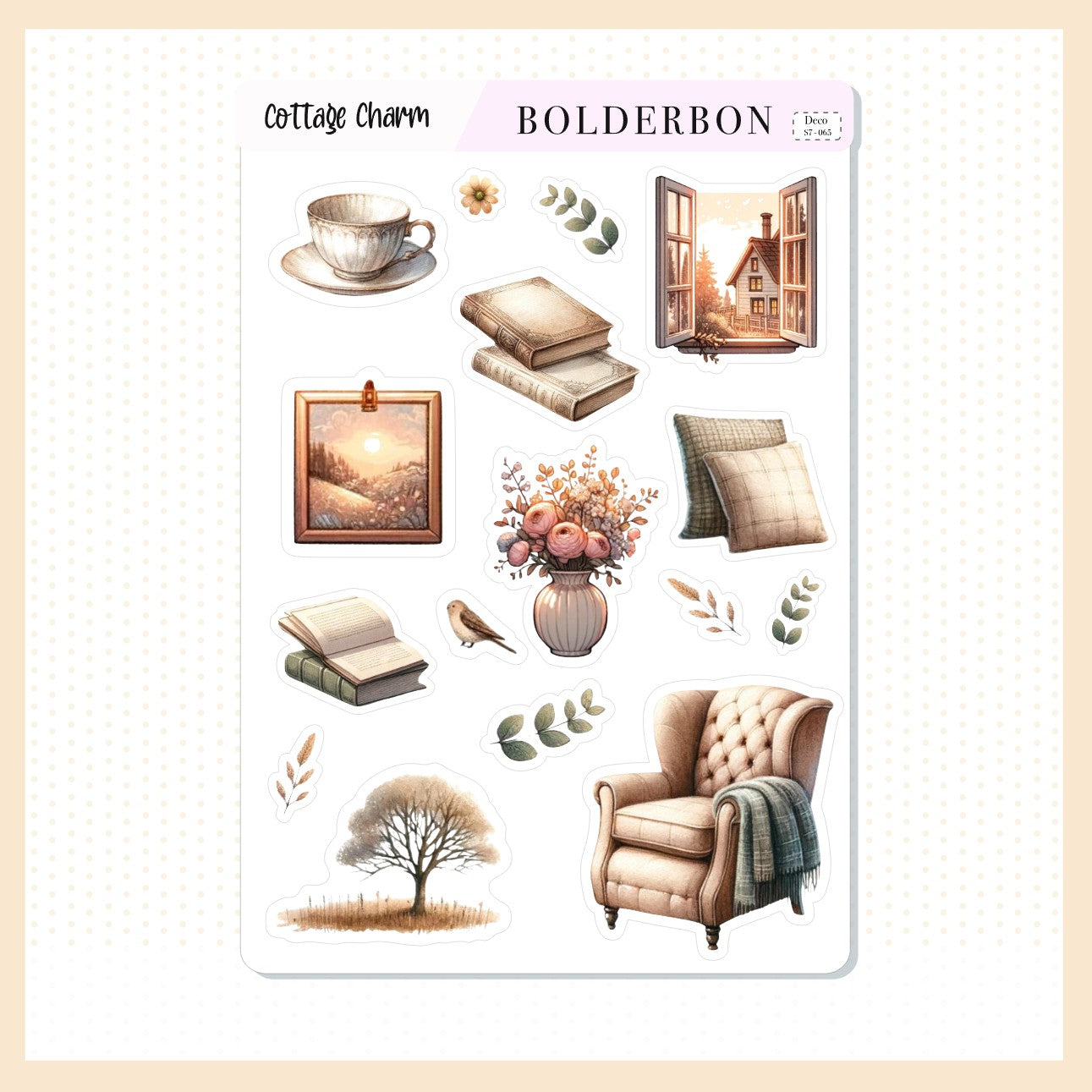 Decorative Journal Stickers || Cottage Charm