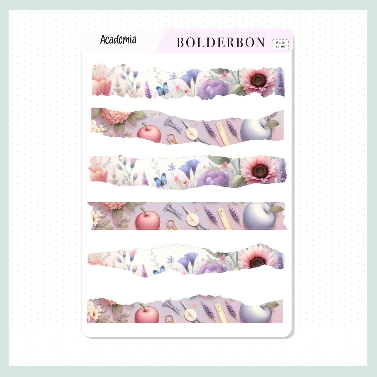 Washi Journal Stickers || ACADEMIA