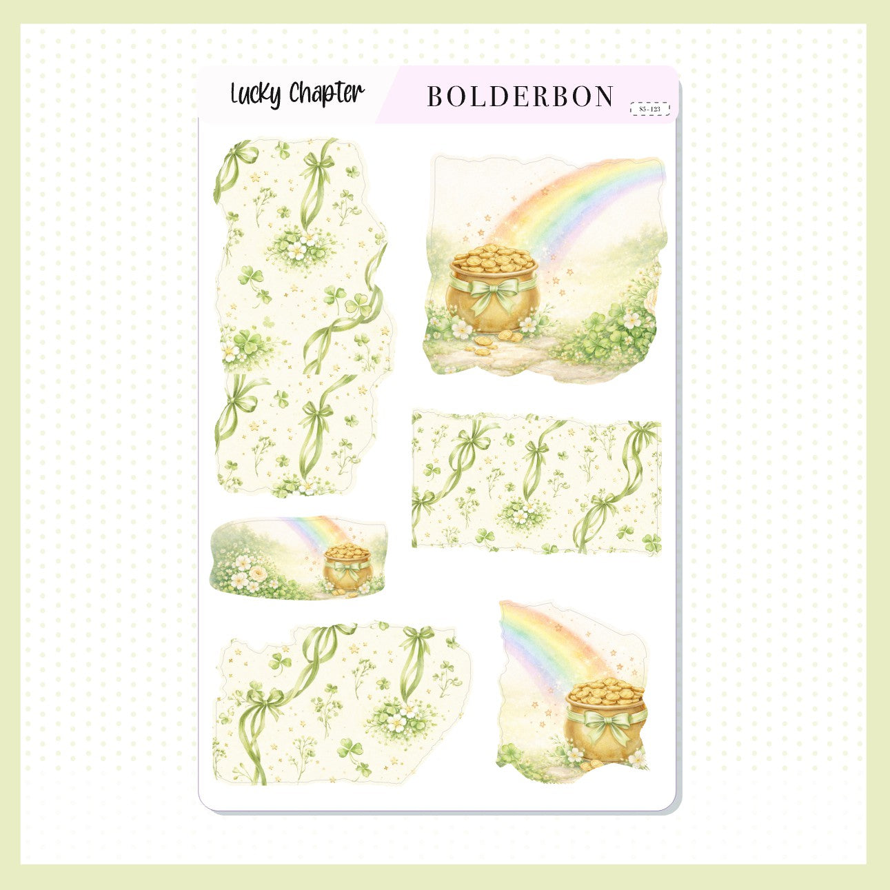 LUCKY CHAPTER || Torn Pieces Journal Stickers