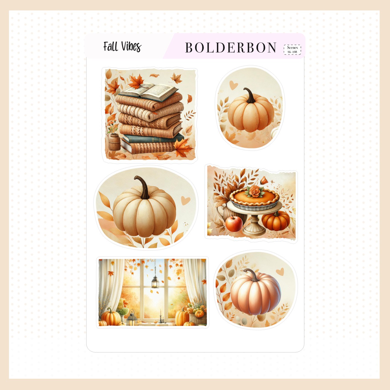 FALL VIBES || Decorative Scene Journal Stickers