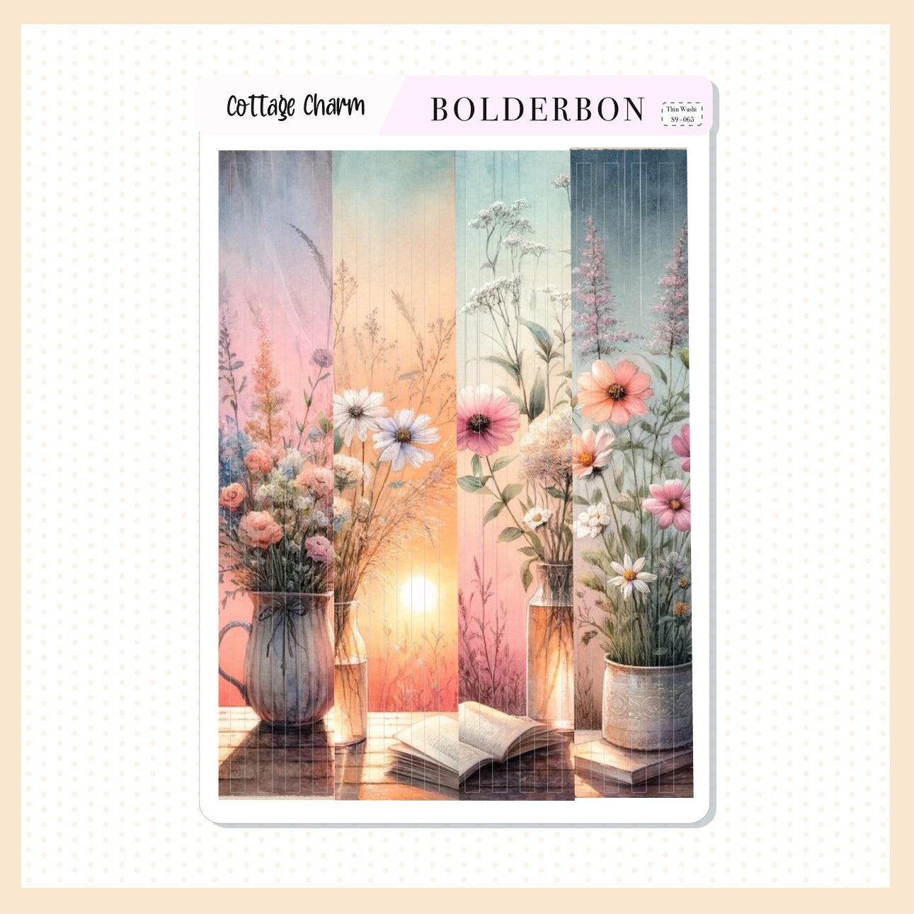 Thin Washi Journal Stickers || Cottage Charm