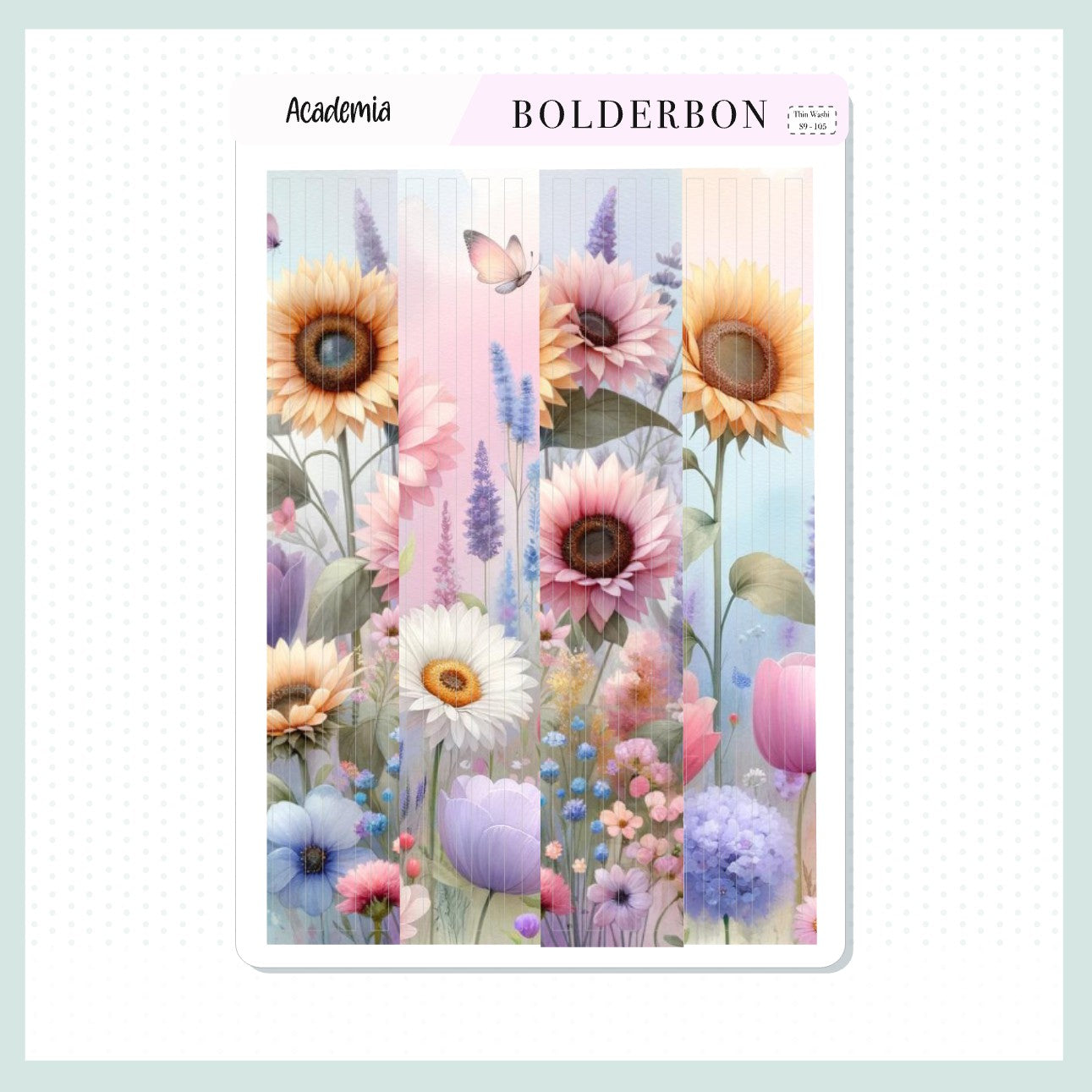 THIN WASHI Journal Stickers || ACADEMIA