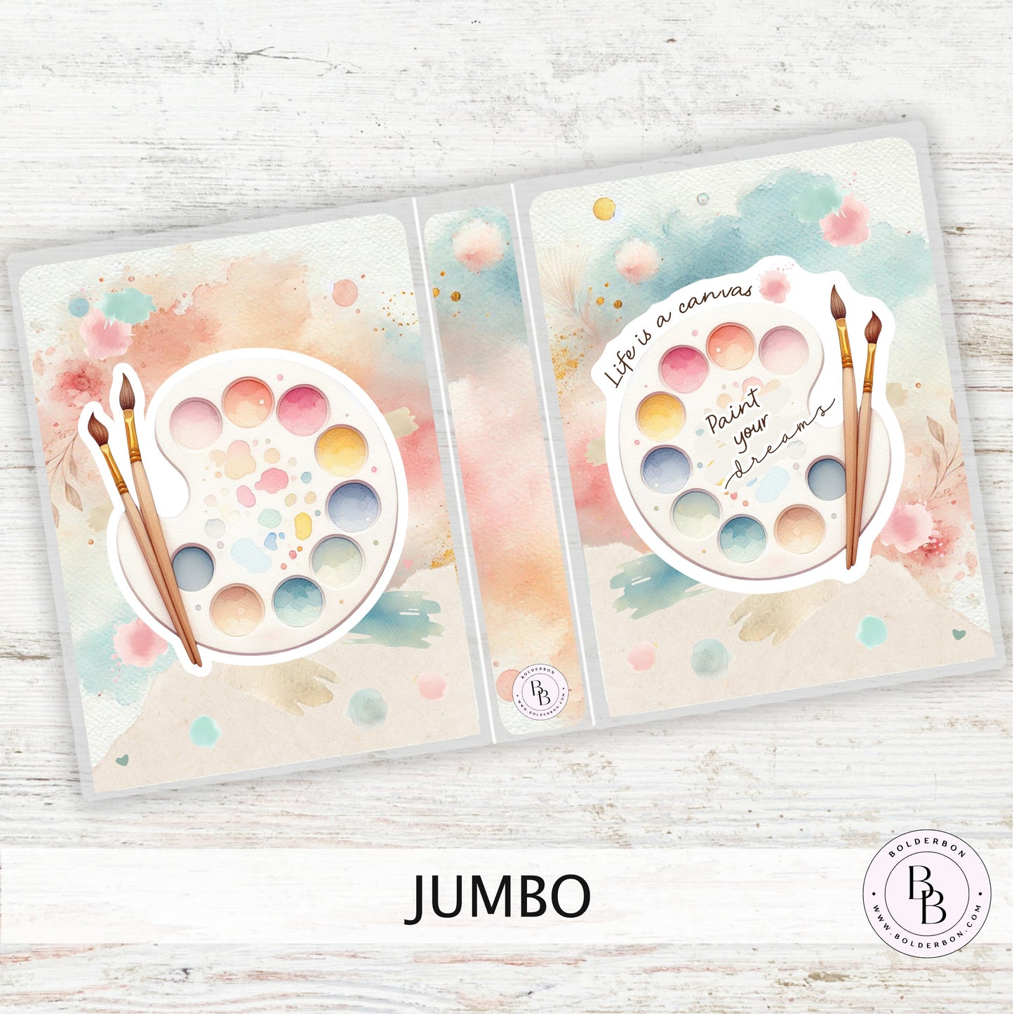 PAINT YOUR DREAMS Sticker Album || Sleeve Album, Art Lover's Gift, Artist Sticker Album, Paint Palette