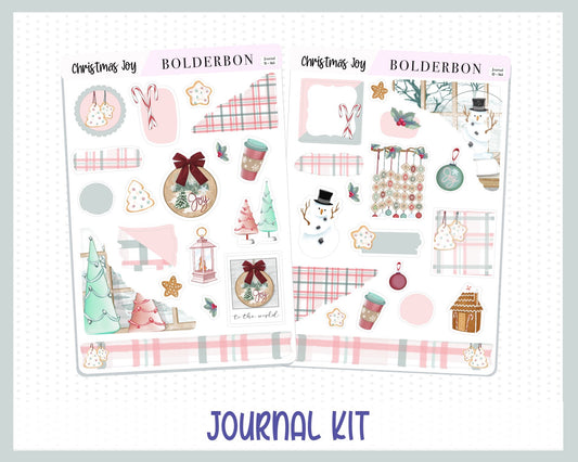 CHRISTMAS JOY Journal Sticker Kit || Fall Stickers, Autumn Stickers, Journaling Stickers, Book Stickers