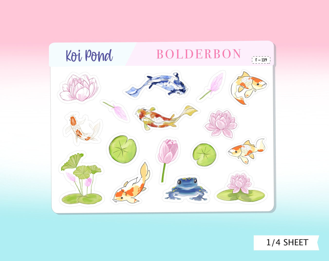 LOTUS ELEMENTS || Decorative Planner Stickers