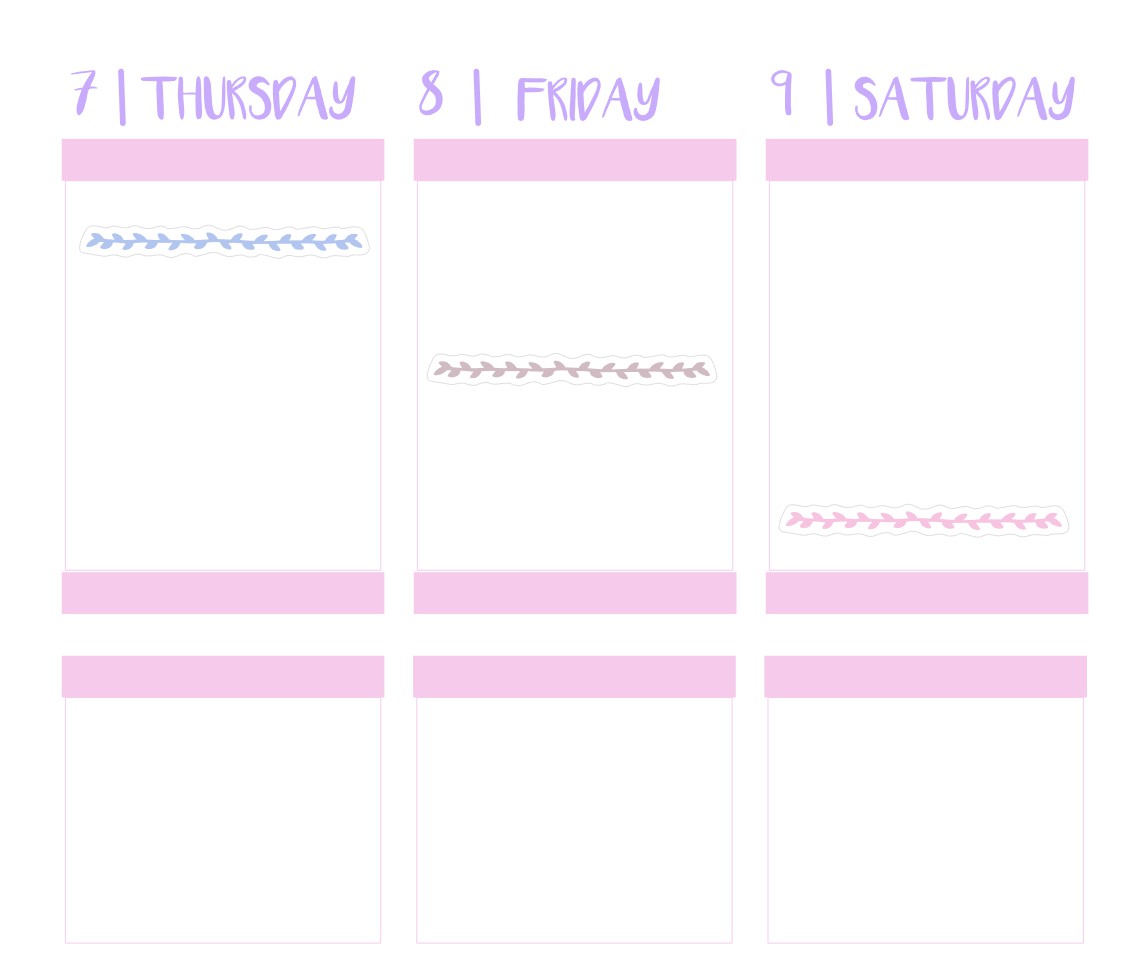 LEAF DIVIDERS || Functional Planner Stickers