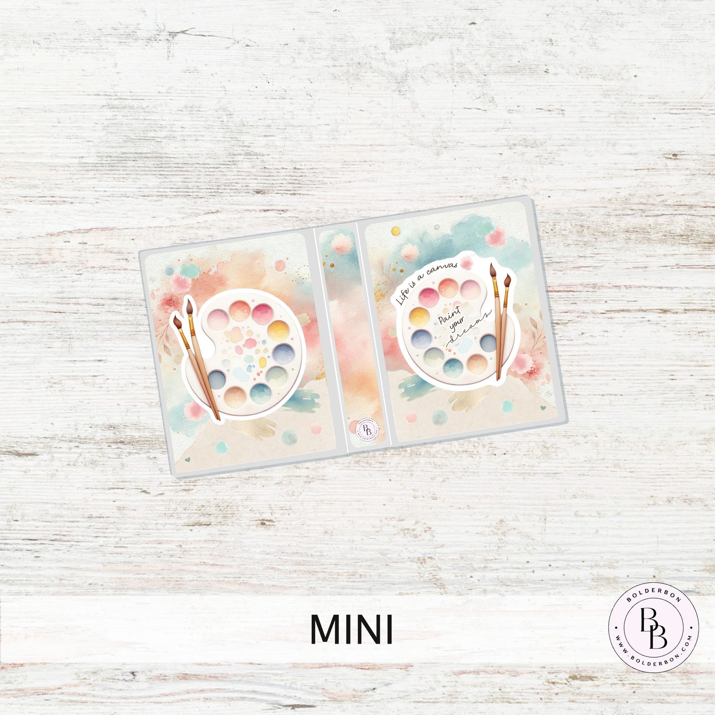 PAINT YOUR DREAMS Sticker Album || Sleeve Album, Art Lover's Gift, Artist Sticker Album, Paint Palette