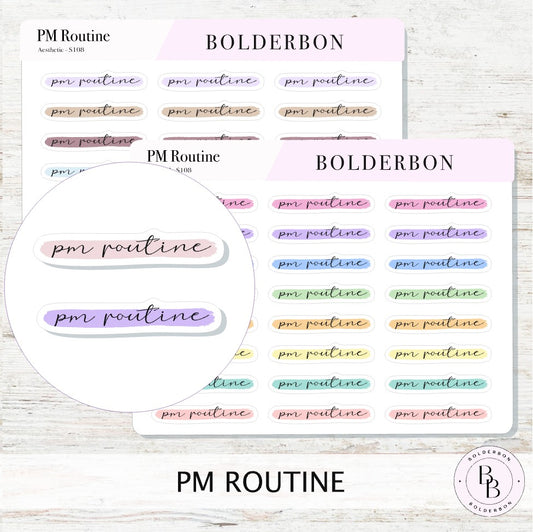 PM ROUTINE || Highlighted Script, Clear or Matte White