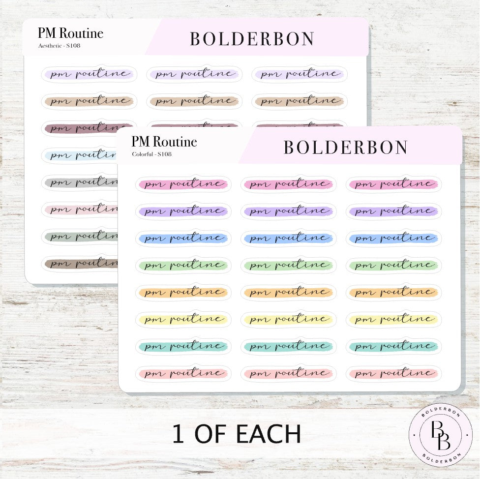 PM ROUTINE || Highlighted Script, Clear or Matte White