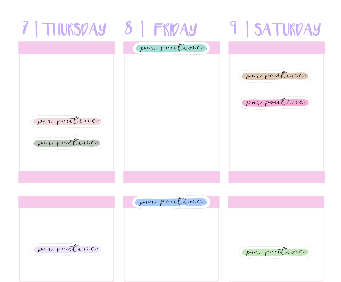 PM ROUTINE || Highlighted Script, Clear or Matte White