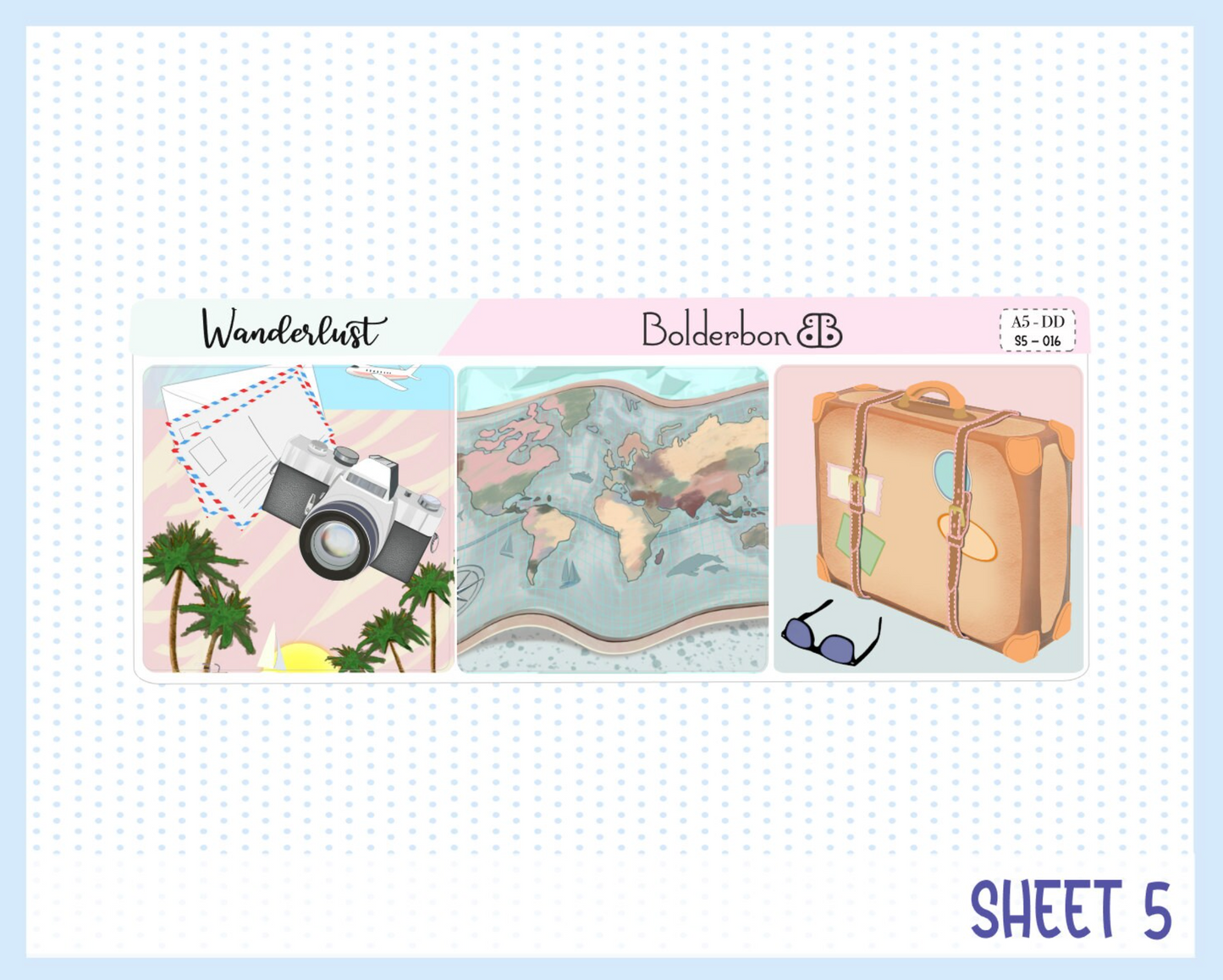 WANDERLUST || A5 Daily Duo Planner Sticker Kit