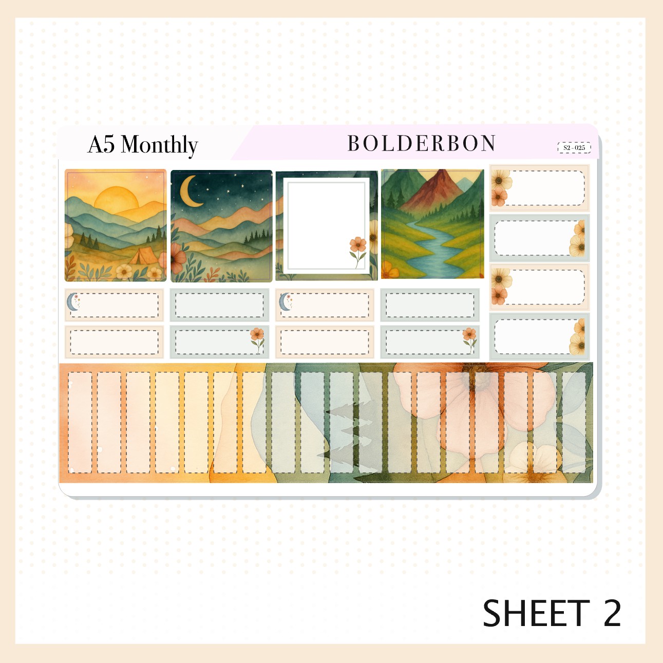 JUNE A5 MONTHLY KIT || Planner Stickers for Erin Condren