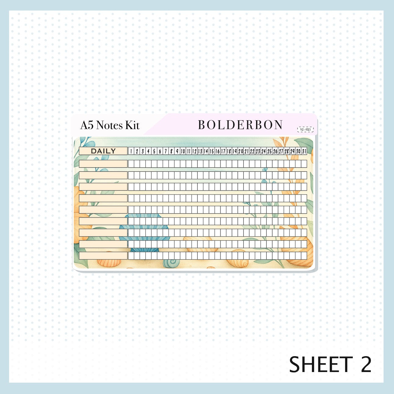 JULY - A5 NOTES KIT Original Layout || Planner Sticker Kit for A5 Planners and Notebooks