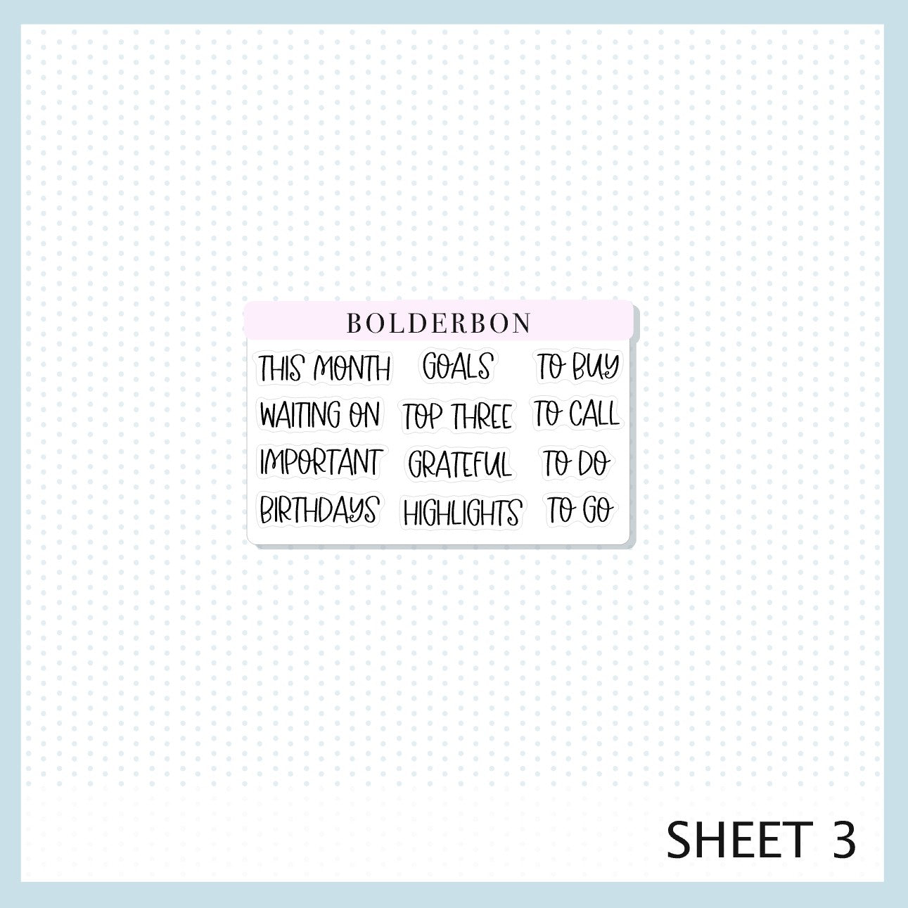 JULY - A5 NOTES KIT Original Layout || Planner Sticker Kit for A5 Planners and Notebooks