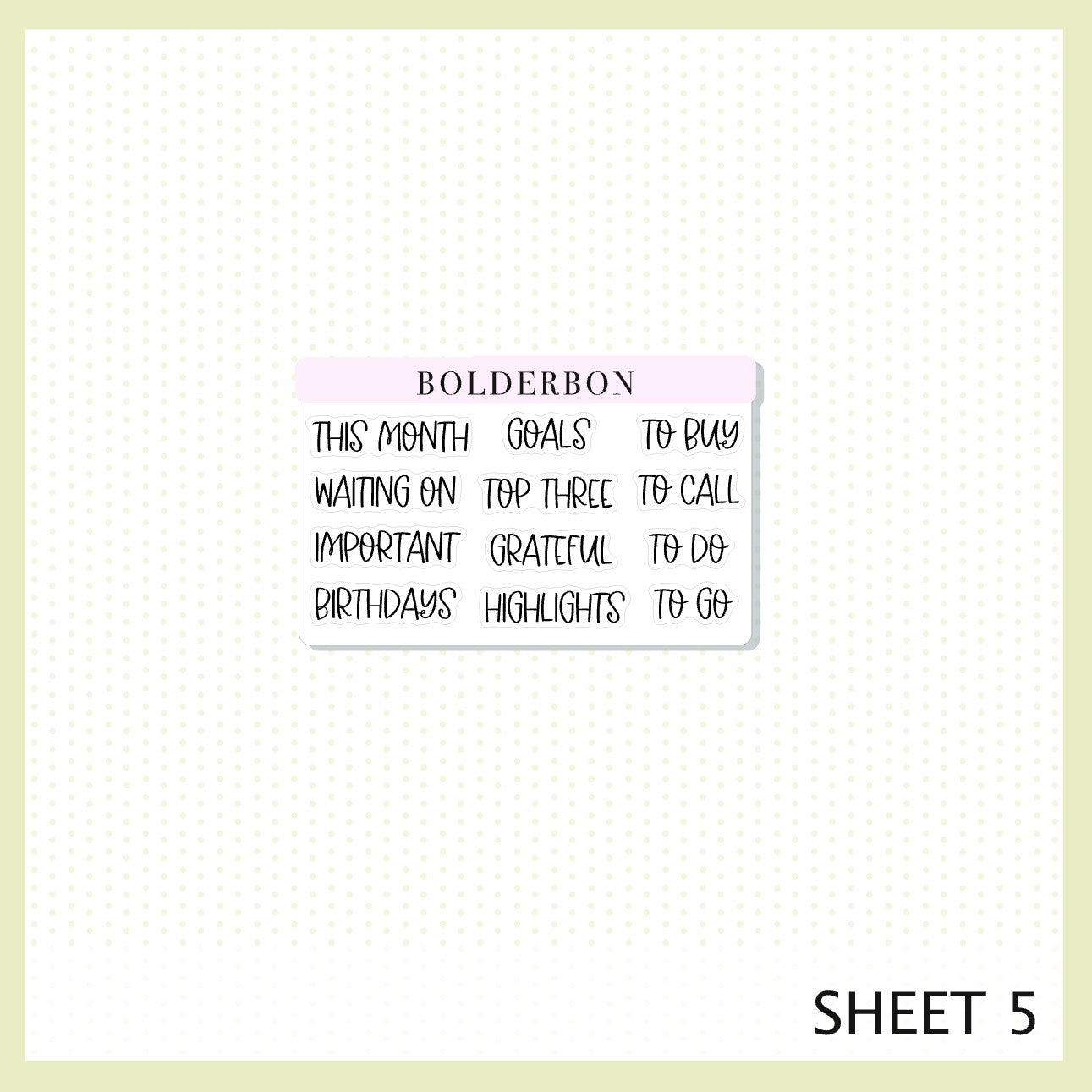 MARCH A5 Notes Kit || Lucky Chapter, Planner Sticker Kit for Erin Condren Planners