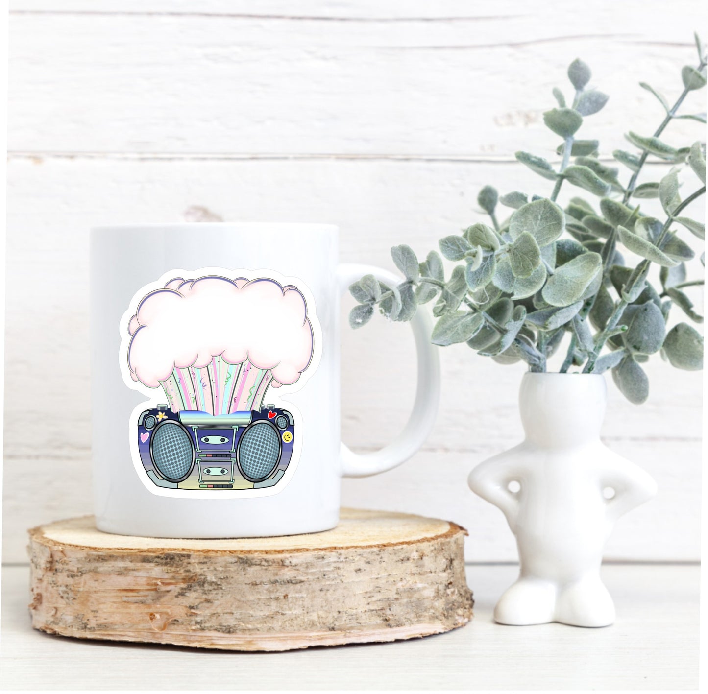 BOOMBOX || Cute Retro Vinyl Sticker