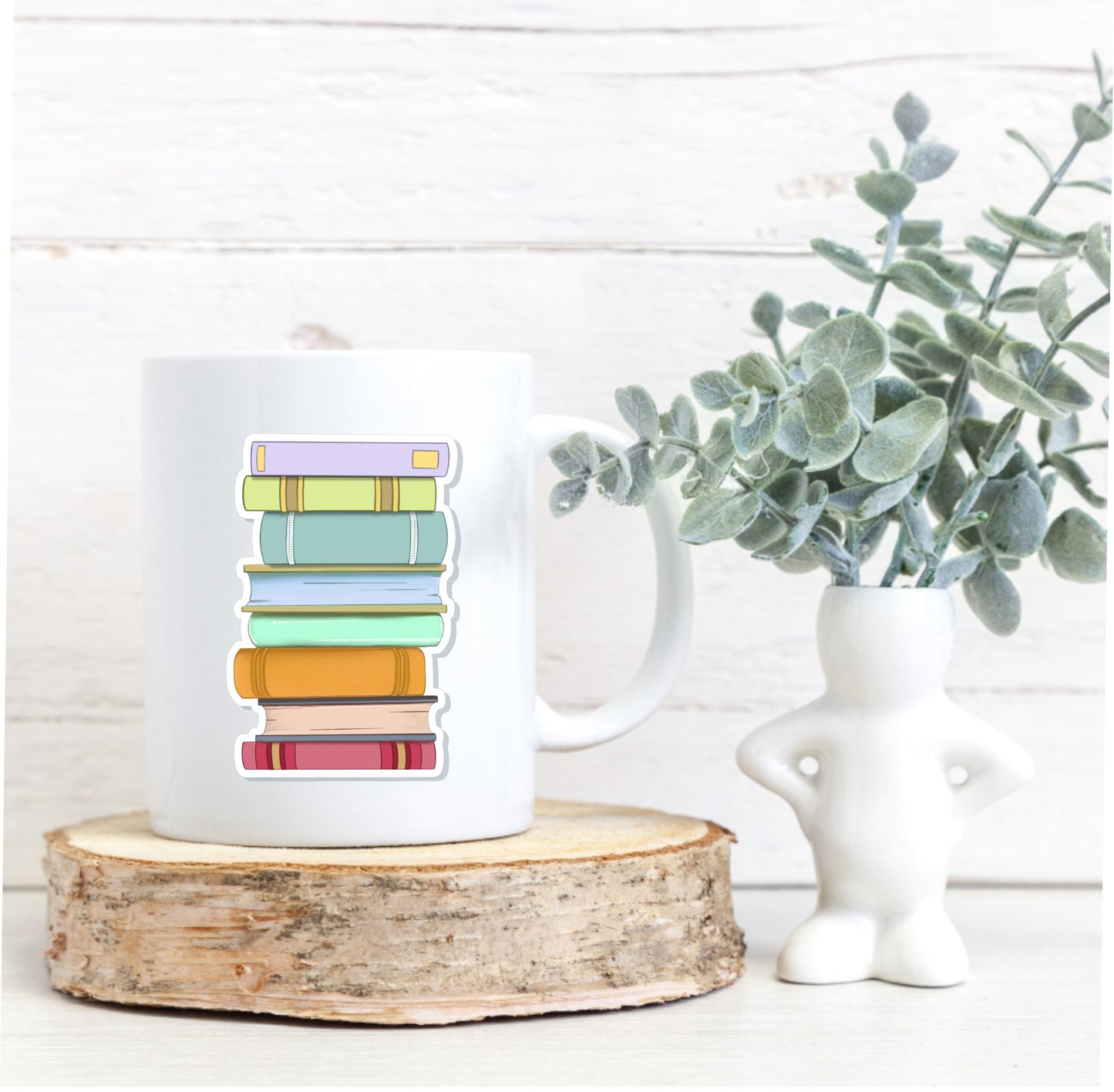 BOOK STACK || Vinyl Sticker