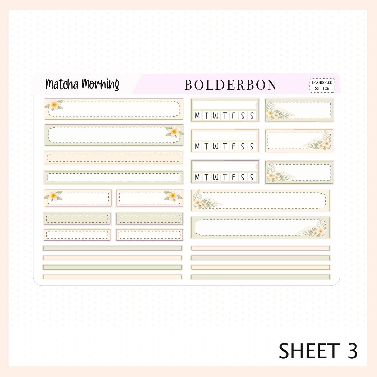 MATCHA MORNING Erin Condren Dashboard Sticker kit || Neutral Boho Stickers, Beach Coastal Aesthetic Weekly Stickers