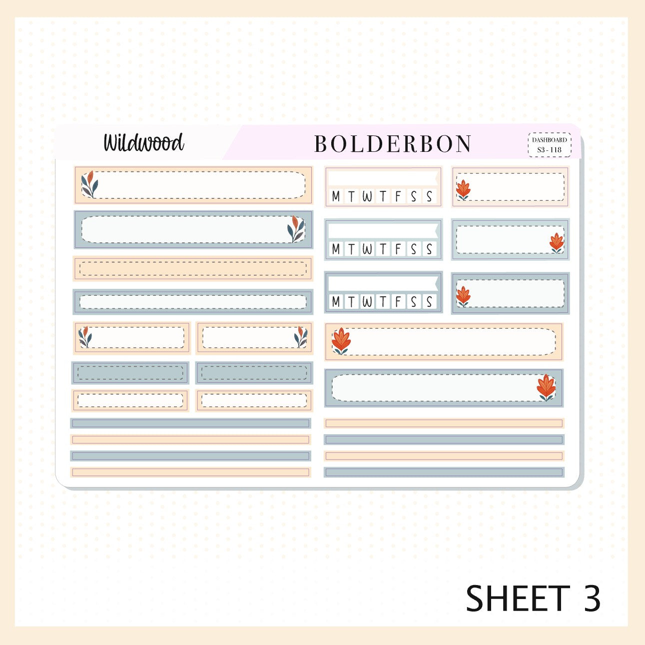 WILDWOOD Erin Condren Dashboard Sticker kit || Whimsical Woodland Forest Theme, Fall Leaves Vibe Planner Stickers
