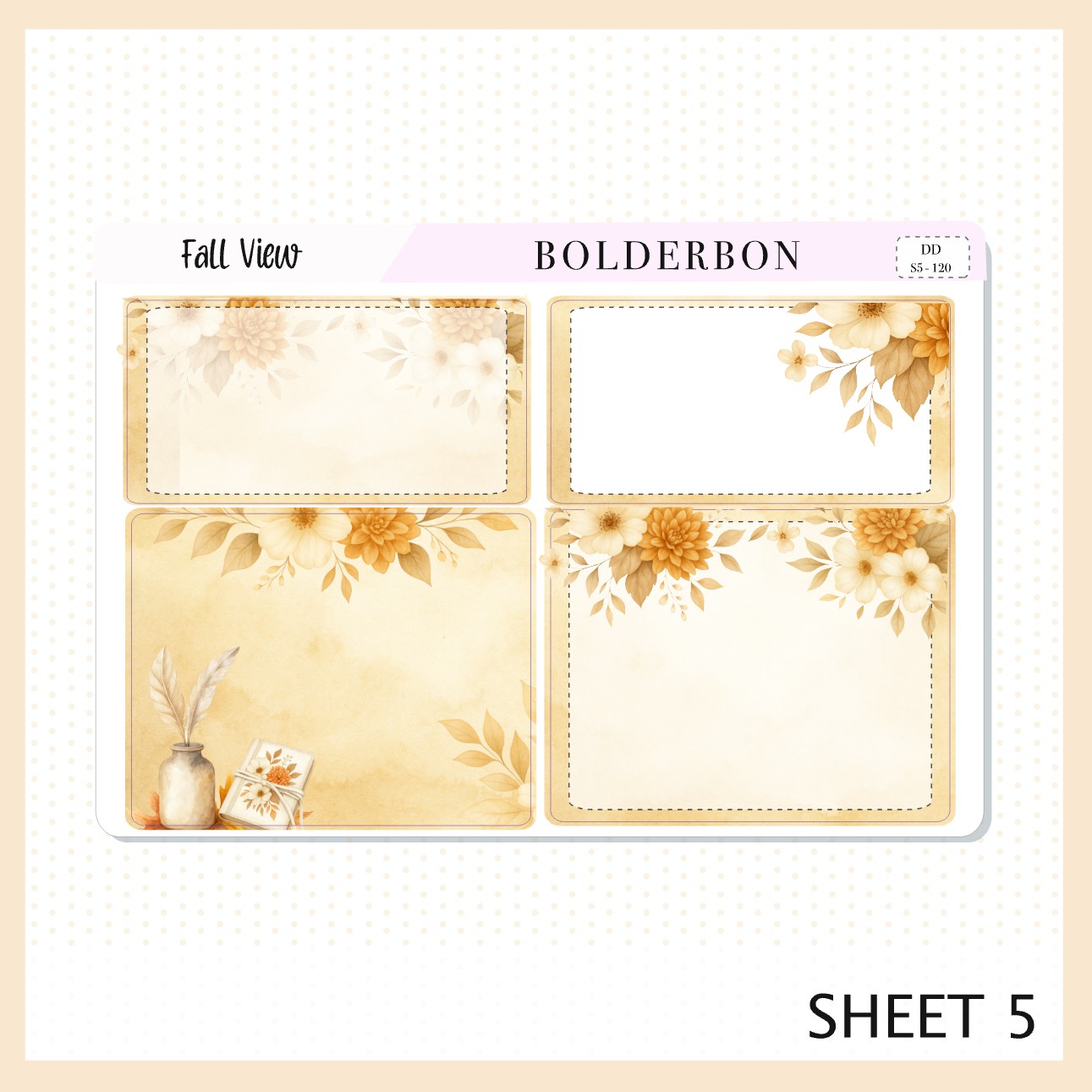 FALL VIEW 7x9 Daily Duo || Planner Sticker Kit for Erin Condren