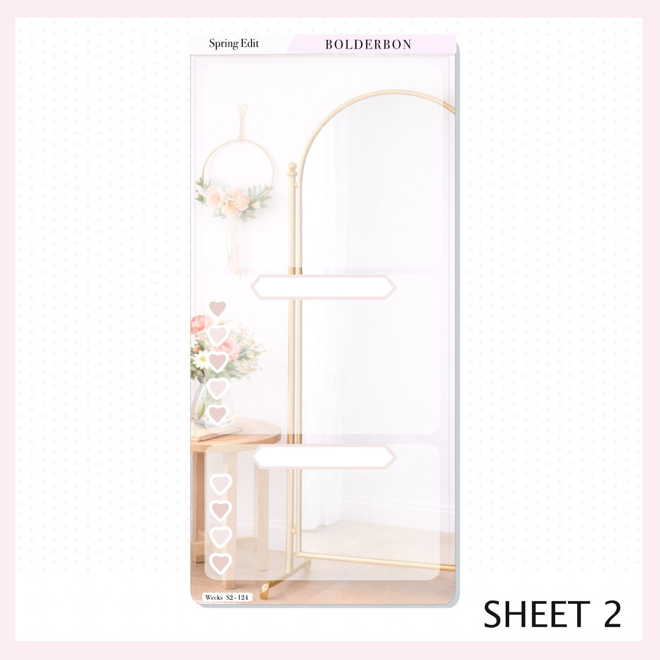 SPRING EDIT || Hobonichi Weeks Sticker Kit