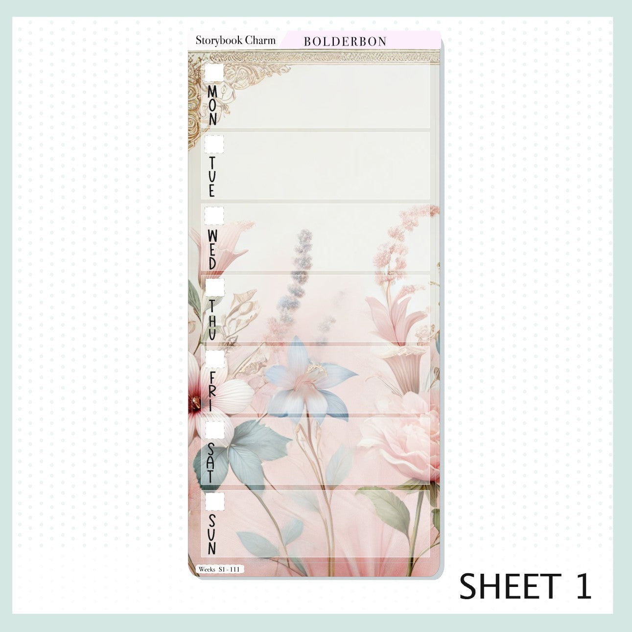 STORYBOOK CHARM Hobonichi Weeks || Planner Sticker Kit, Bookish