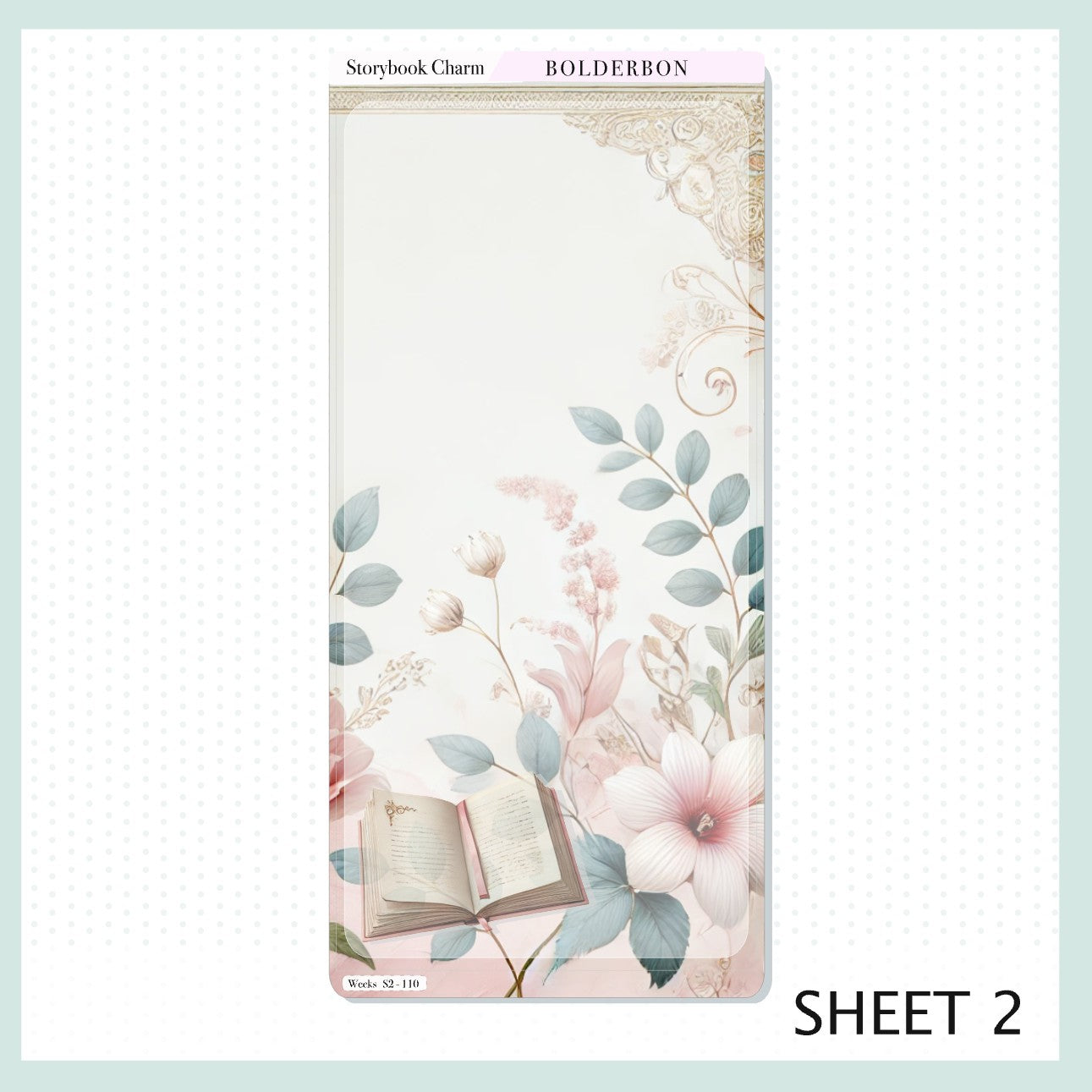 STORYBOOK CHARM Hobonichi Weeks || Planner Sticker Kit, Bookish