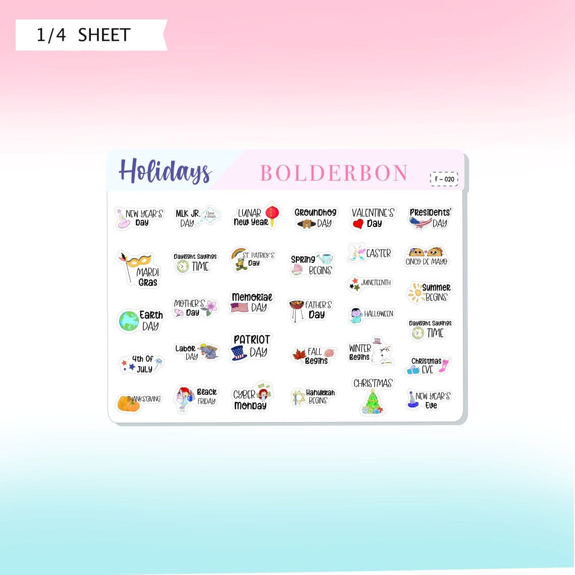 HOLIDAY ICONS || Planner Stickers