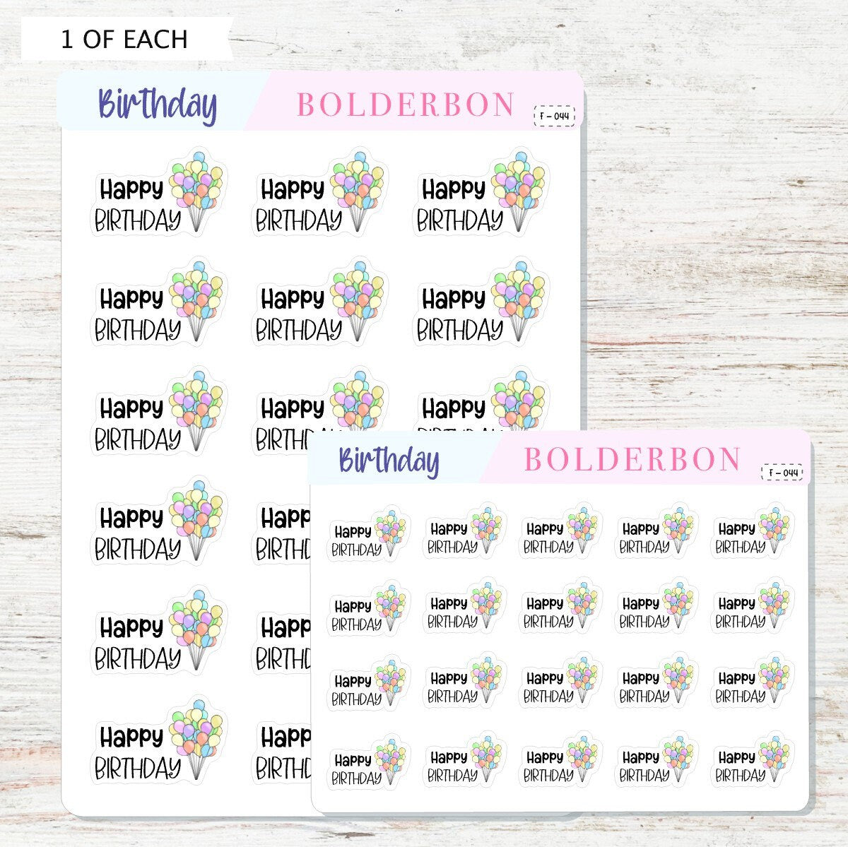 HAPPY BIRTHDAY BALLOON || Planner Stickers