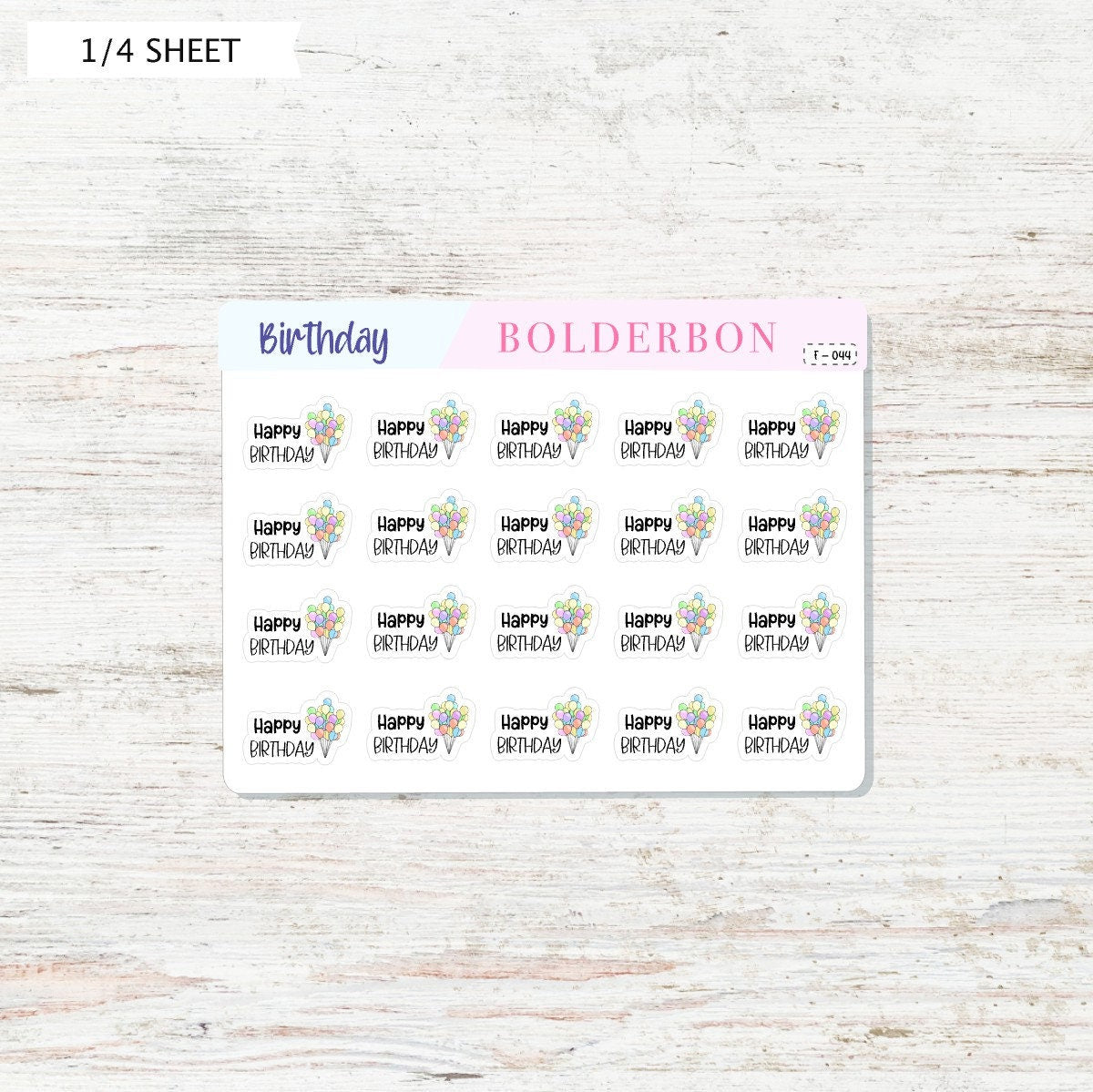 HAPPY BIRTHDAY BALLOON || Planner Stickers