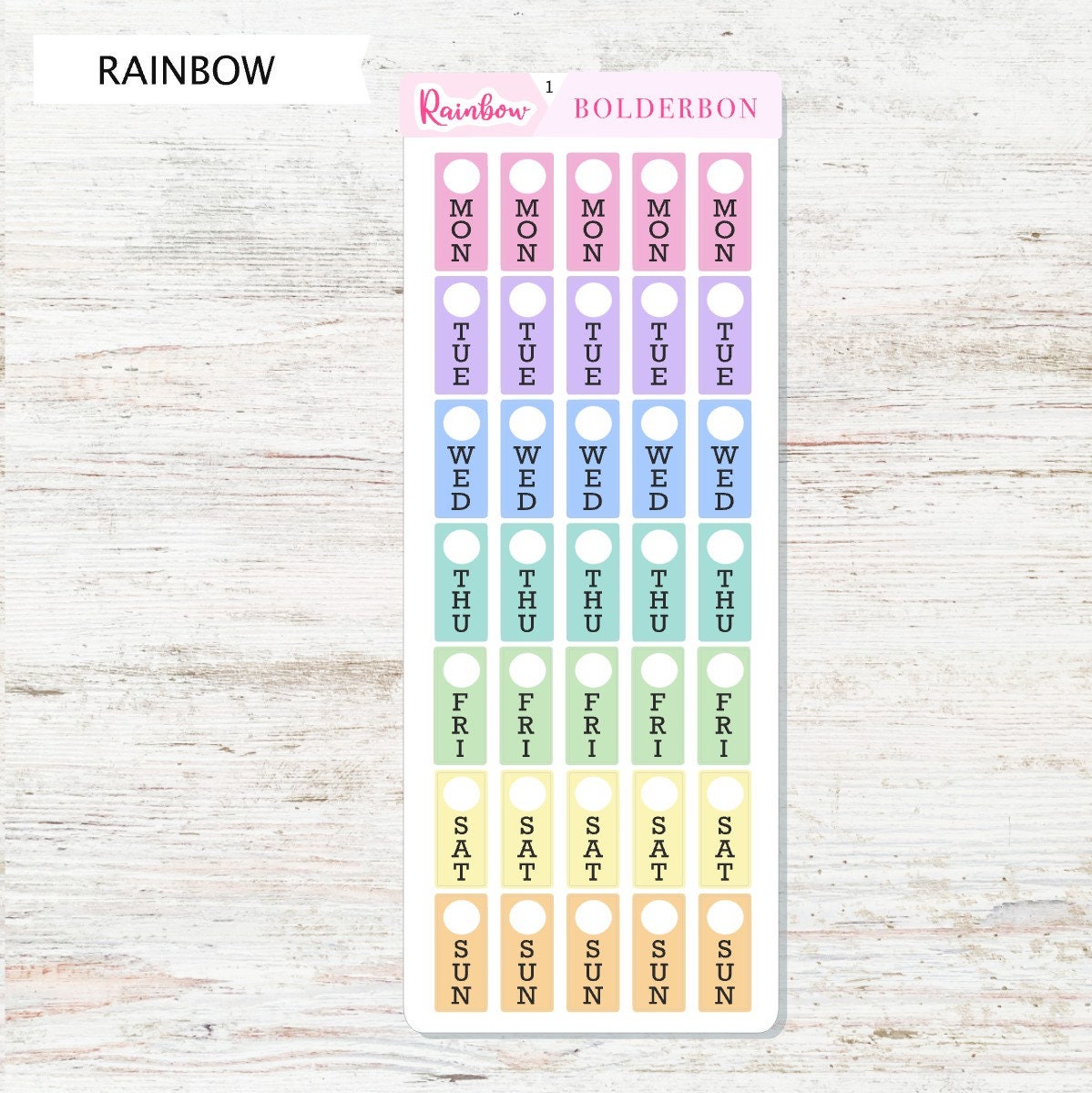 MINI DATE COVERS || Hobonichi Weeks, Planner Stickers, Mini Planner, Planner Stickers, Pastel, Colorful, Hobo Stickers,