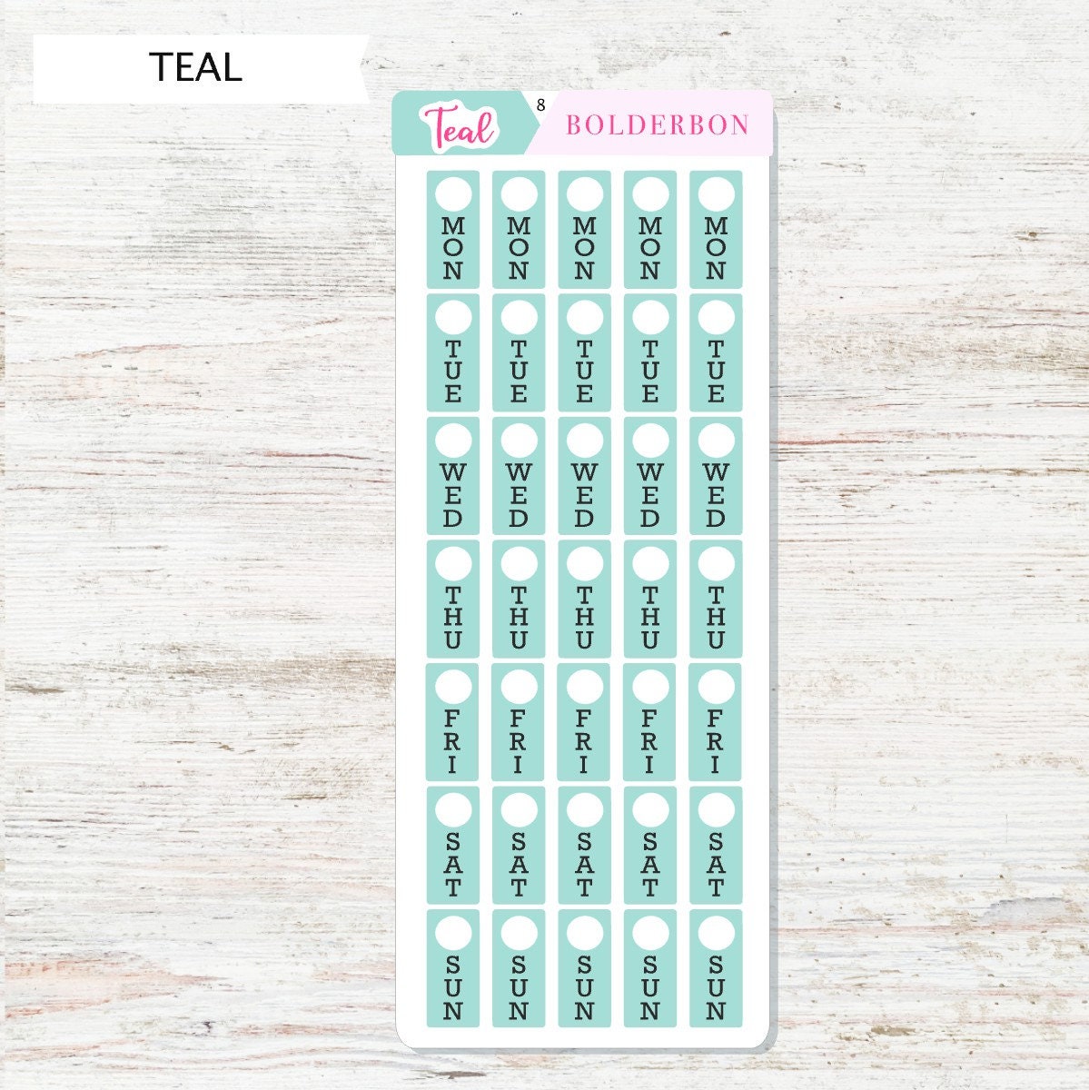 MINI DATE COVERS || Hobonichi Weeks, Planner Stickers, Mini Planner, Planner Stickers, Pastel, Colorful, Hobo Stickers,