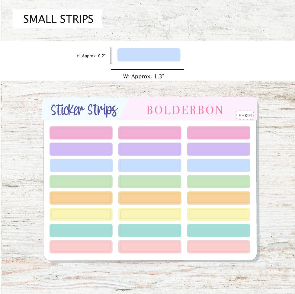 STICKER STRIPS || Planner Stickers, Colorful, Functional, Headers, Dividers
