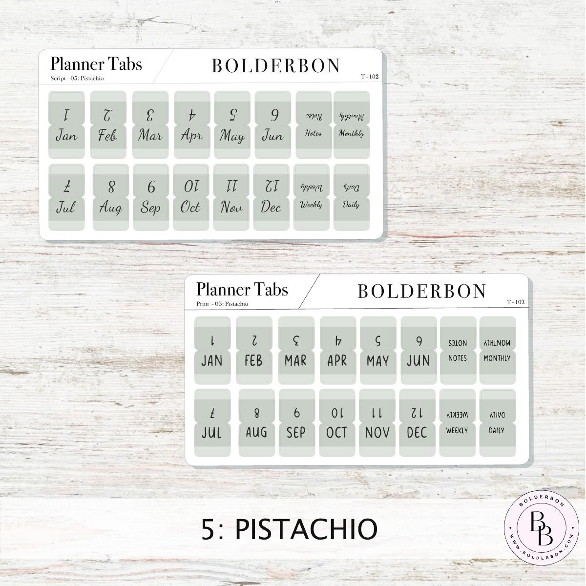 AESTHETIC PLANNER TABS || Hobonichi Tabs, Weeks, Cousin, A6, B6, Tab Dividers, Monthly Tabs, Tab Stickers, Divider Tabs, Colorful, Minimal